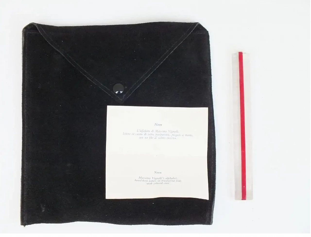 Lettere dell'alfabeto Neon di Massimo Vignelli per Venini, anni '80 11