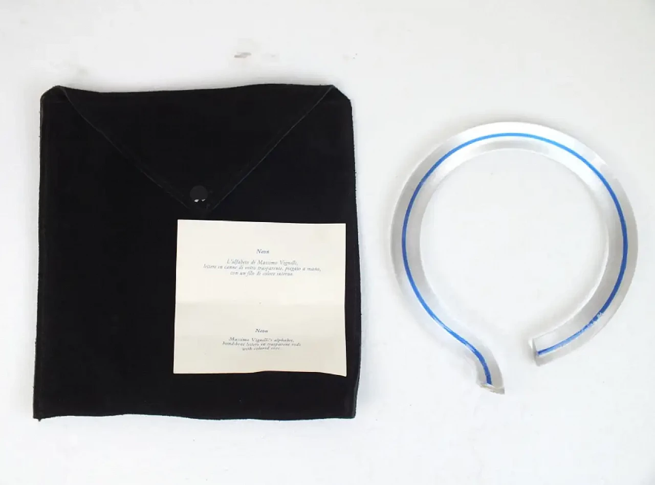 Lettere dell'alfabeto Neon di Massimo Vignelli per Venini, anni '80 17