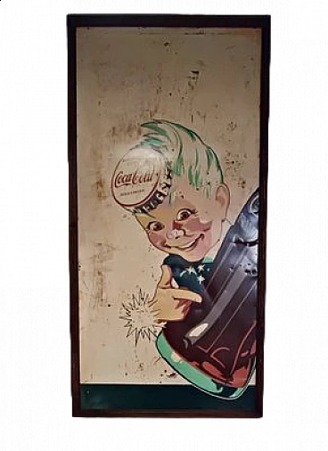 Insegna Coca Cola con Sprite boy, anni '40