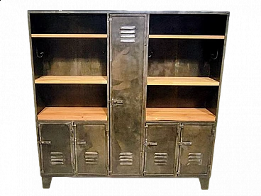 Factory cabinet with shelves, 1960s