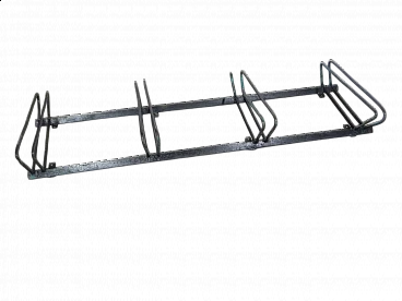Four-seater iron bicycle rack, 1960s