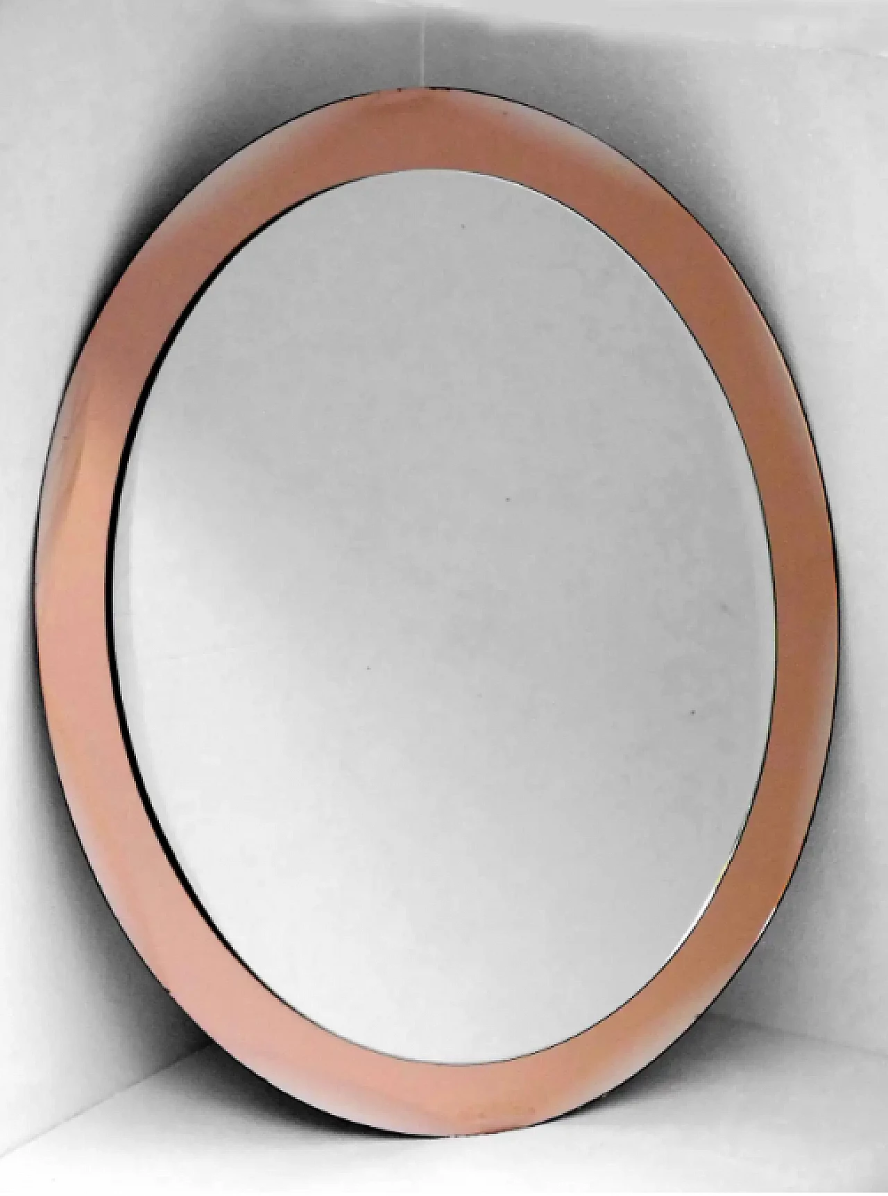 Specchio d'arte di Antonio Lupi per Luxor Cristal, anni '50 2