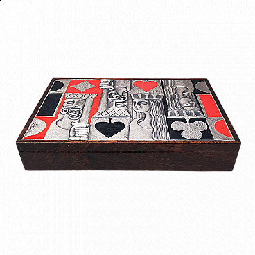 Playing card box by Ottaviani, 1960s
