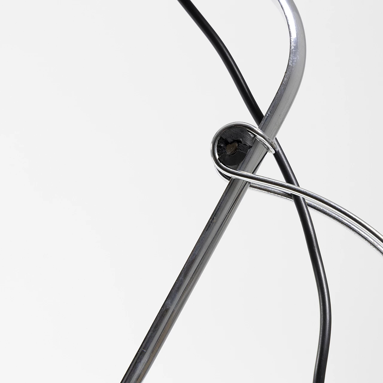 Chrome-plated metal desk clamp lamp, 1970s 8