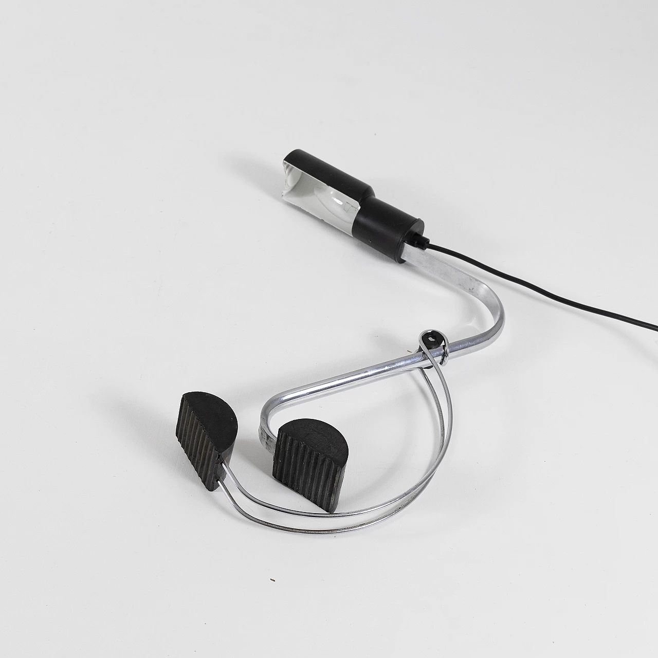 Chrome-plated metal desk clamp lamp, 1970s 21