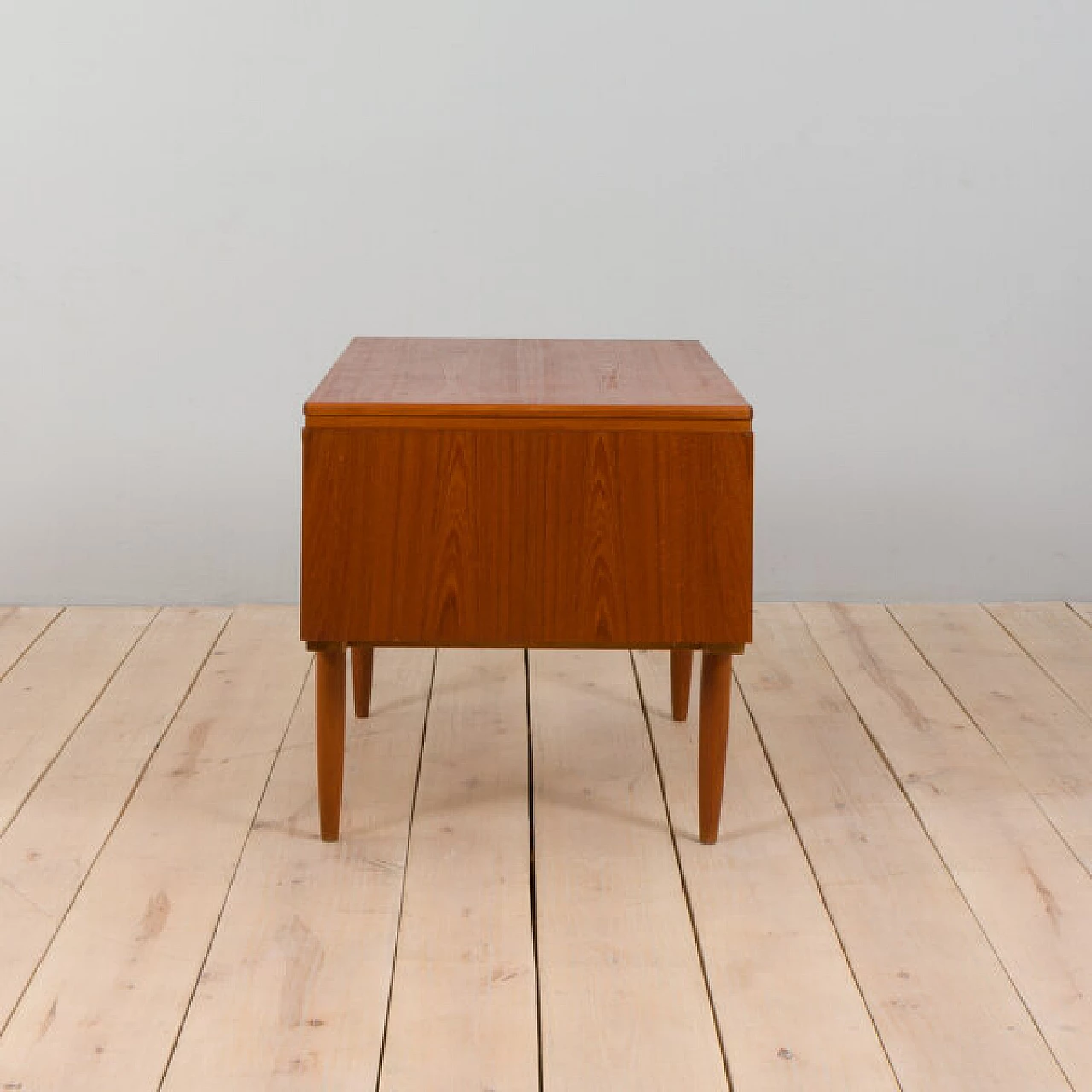 Teak desk with back cabinet by J. Svenstrup for A.P. Furniture, 1960s 4