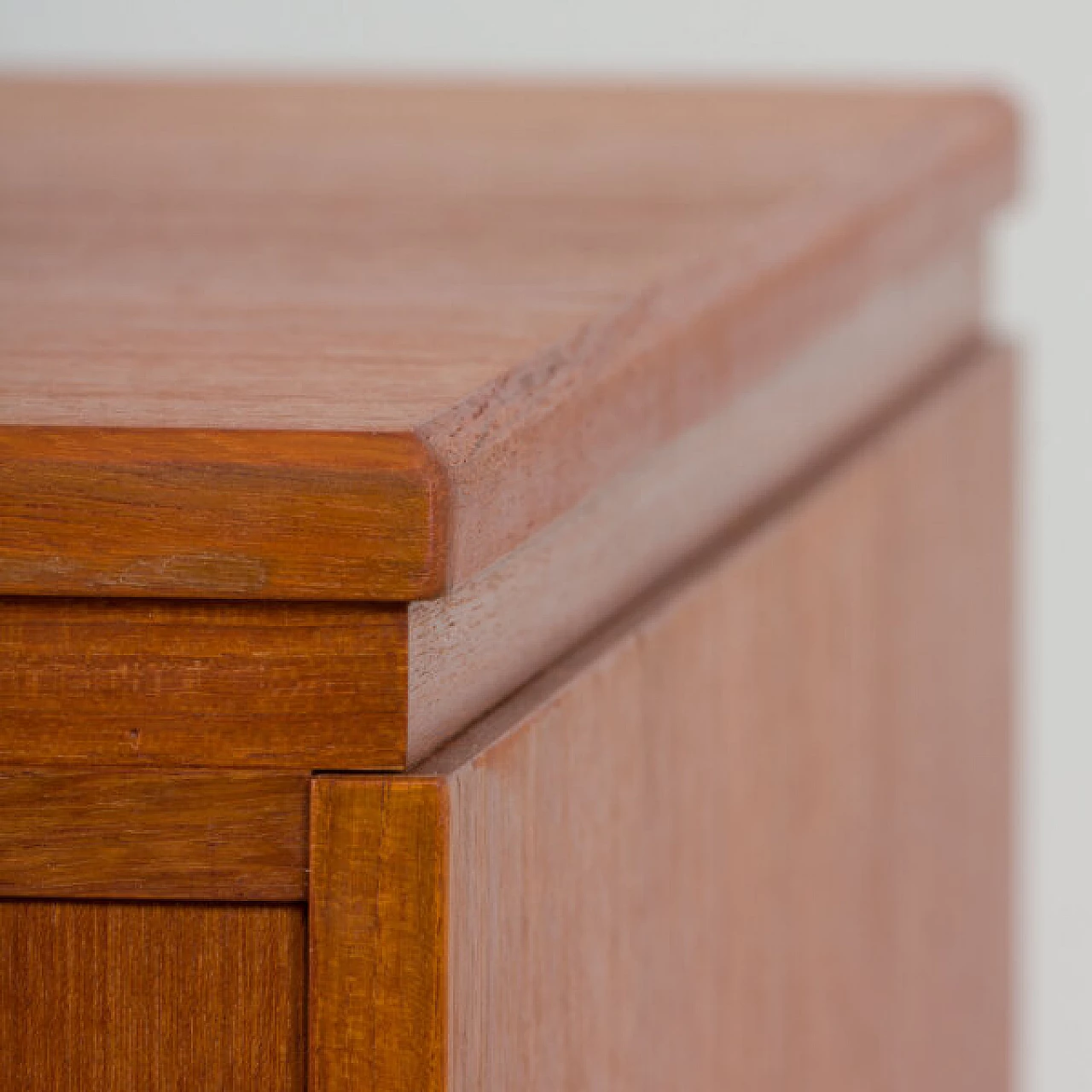 Teak desk with back cabinet by J. Svenstrup for A.P. Furniture, 1960s 8