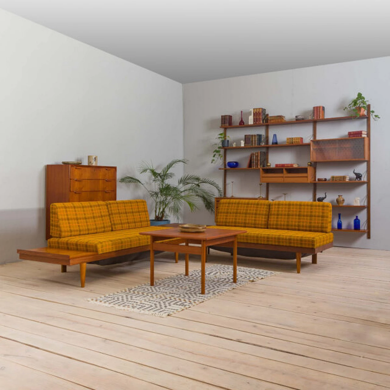 Pair of sofas with pair of coffee tables by Ekornes I. Relling Svane, Norway, 1960s 27