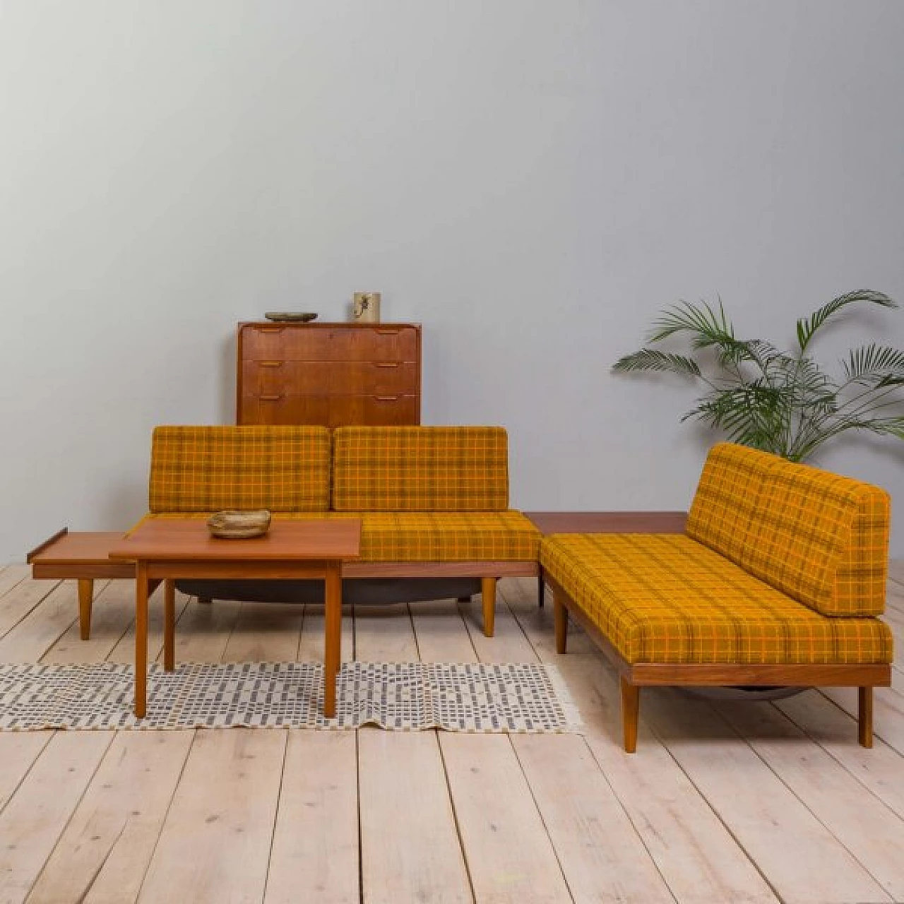 Pair of sofas with pair of coffee tables by Ekornes I. Relling Svane, Norway, 1960s 31