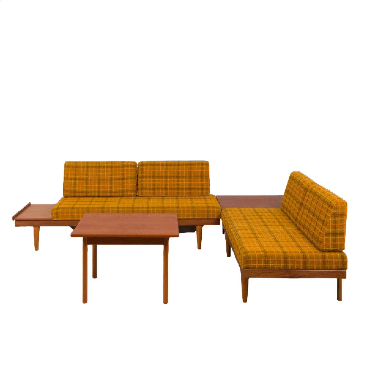 Pair of sofas with pair of coffee tables by Ekornes I. Relling Svane, Norway, 1960s 42