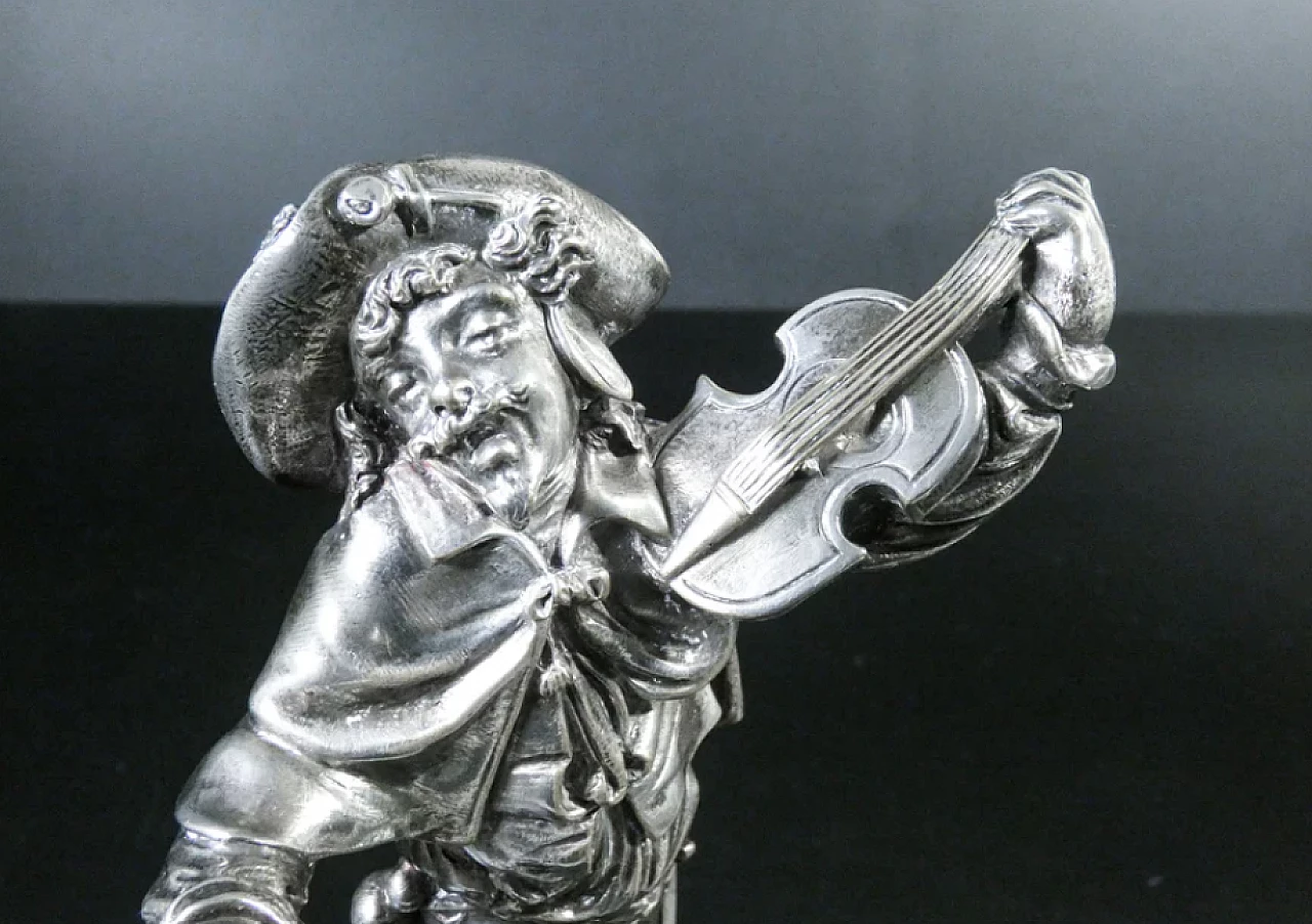 Players, pair of sheffield sculptures by Emile Guillemin, 19th century 9