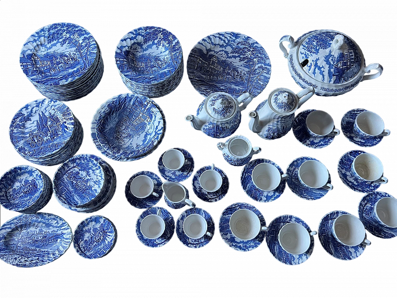 Servizio da tavola in porcellana di Myott Royal Mail, anni '70 34