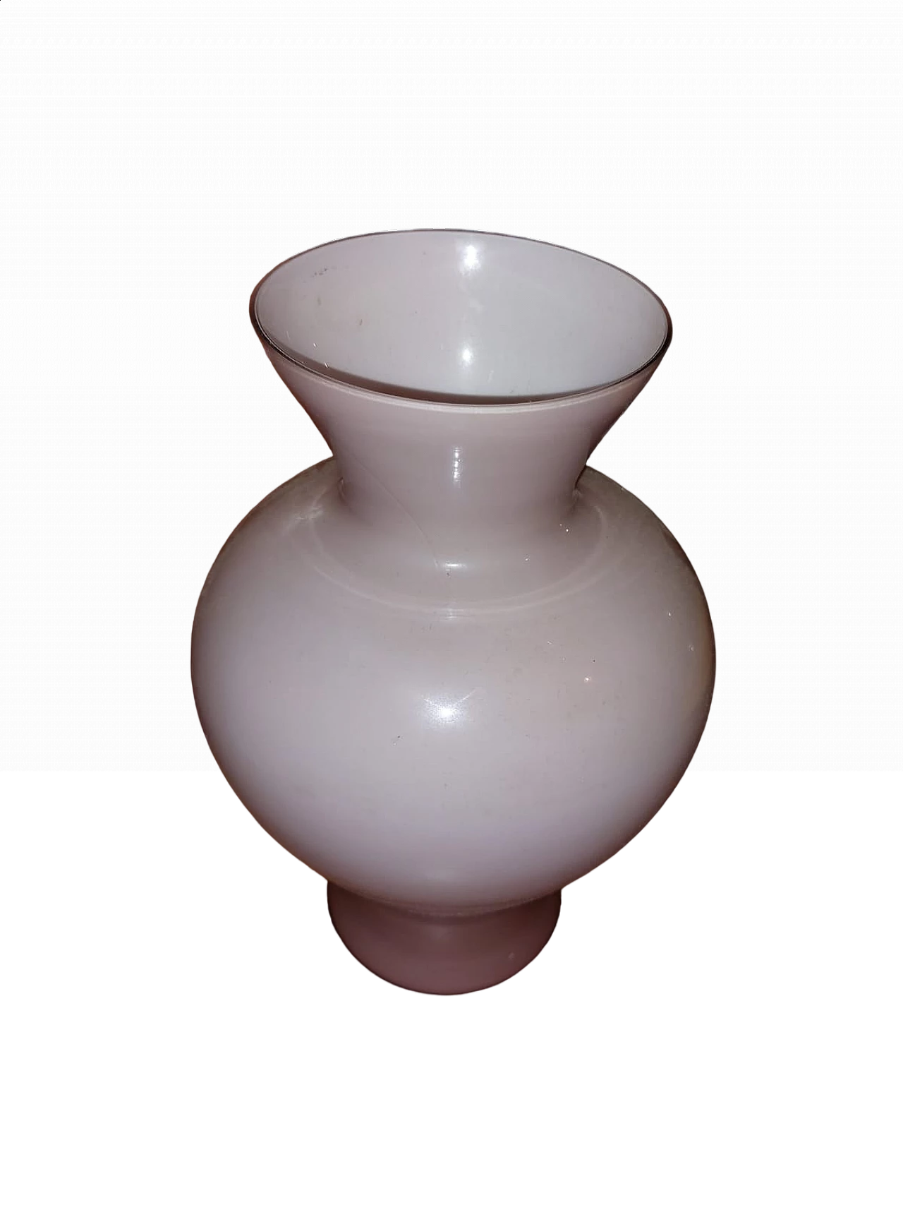 Beige Murano glass vase by Ca' Dei Vetrai, 1960s 4