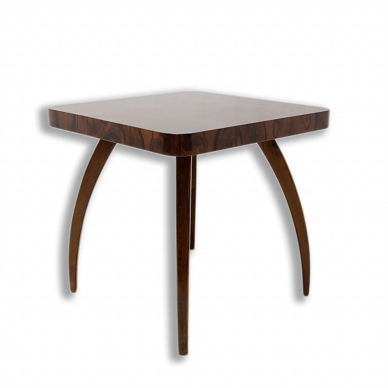 Spider table H 259 in walnut by Jindřich Halabala, 1950s 1