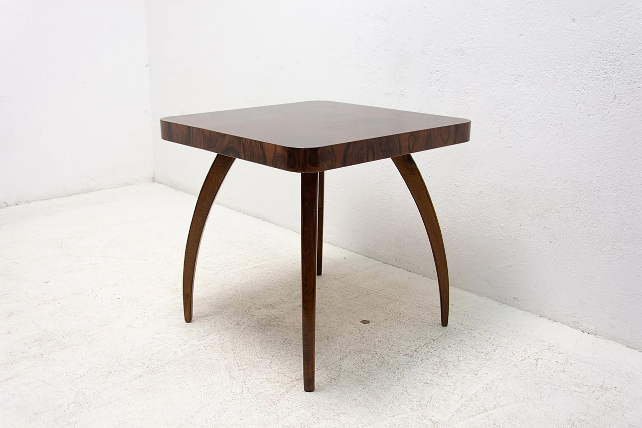 Spider table H 259 in walnut by Jindřich Halabala, 1950s 2