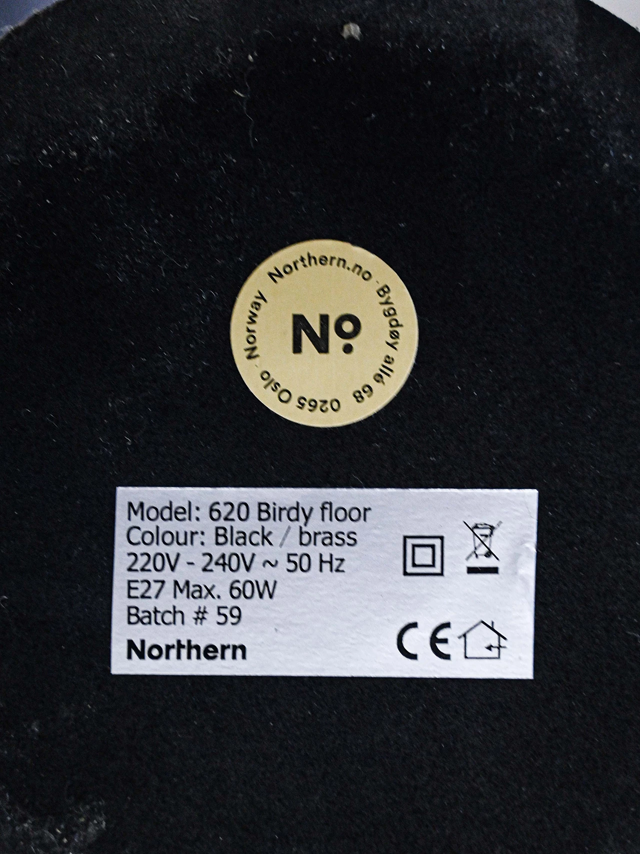 Pair of Scandinavian Birdy floor lamps by Birger Dahl for Northen, 1950s 10