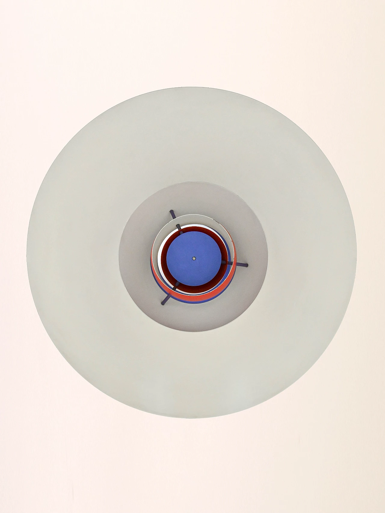 PH5 red chandelier by Poul Henningsen for Louis Poulsen, 1950s 7