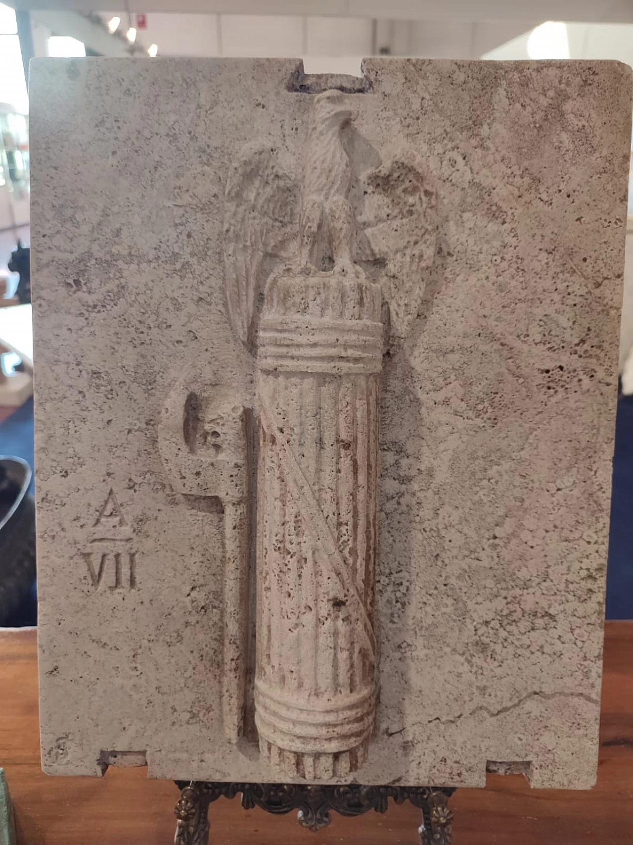 Bassorilievo di fascio littorio, anni '40 1