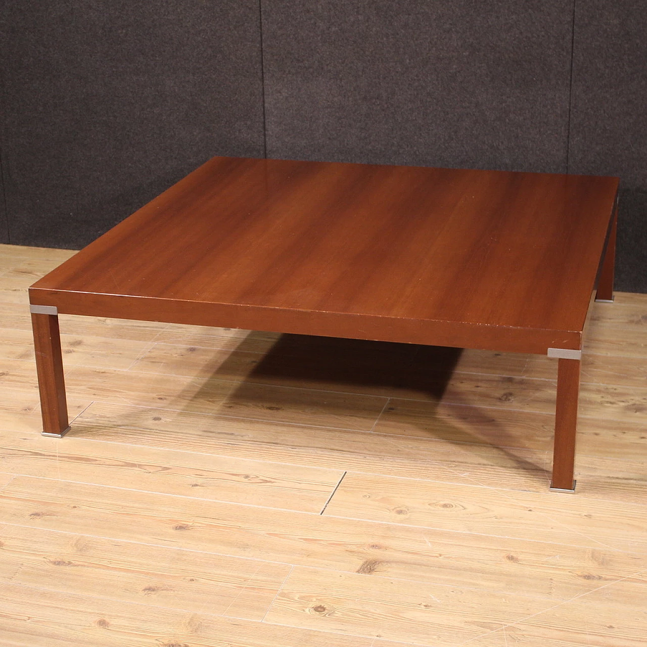 Cherry veneer coffee table, 1980s 1