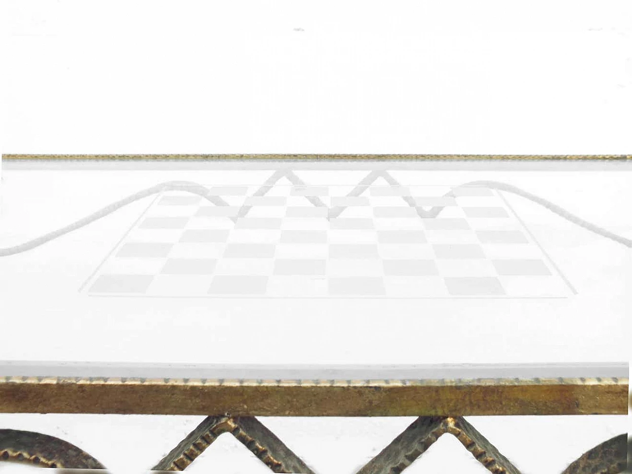 Chess table and pair of stools by Pier Luigi Colli, 1940s 6