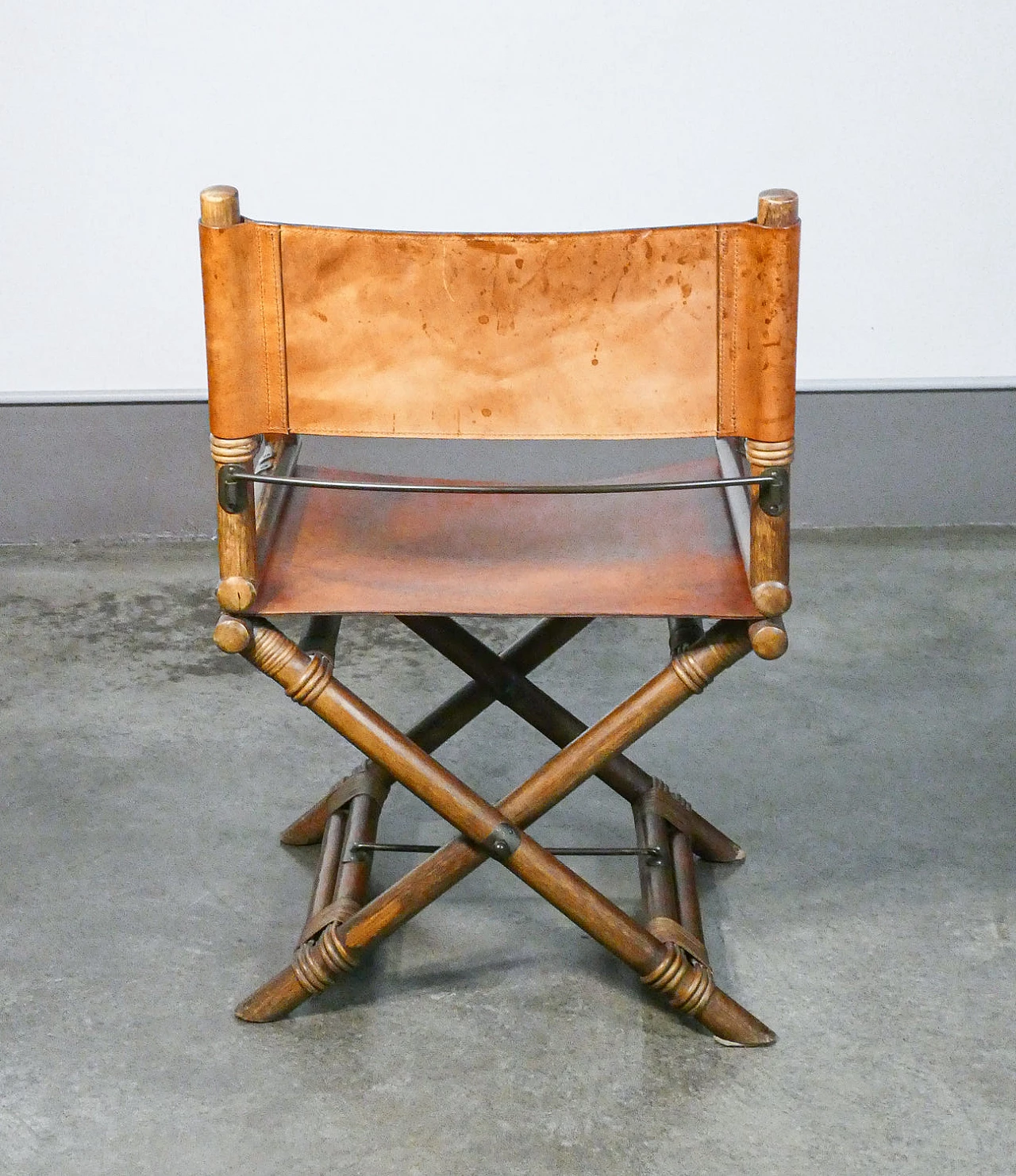 Director's chair in bamboo and leather by Lyda Levi, 1960s 7