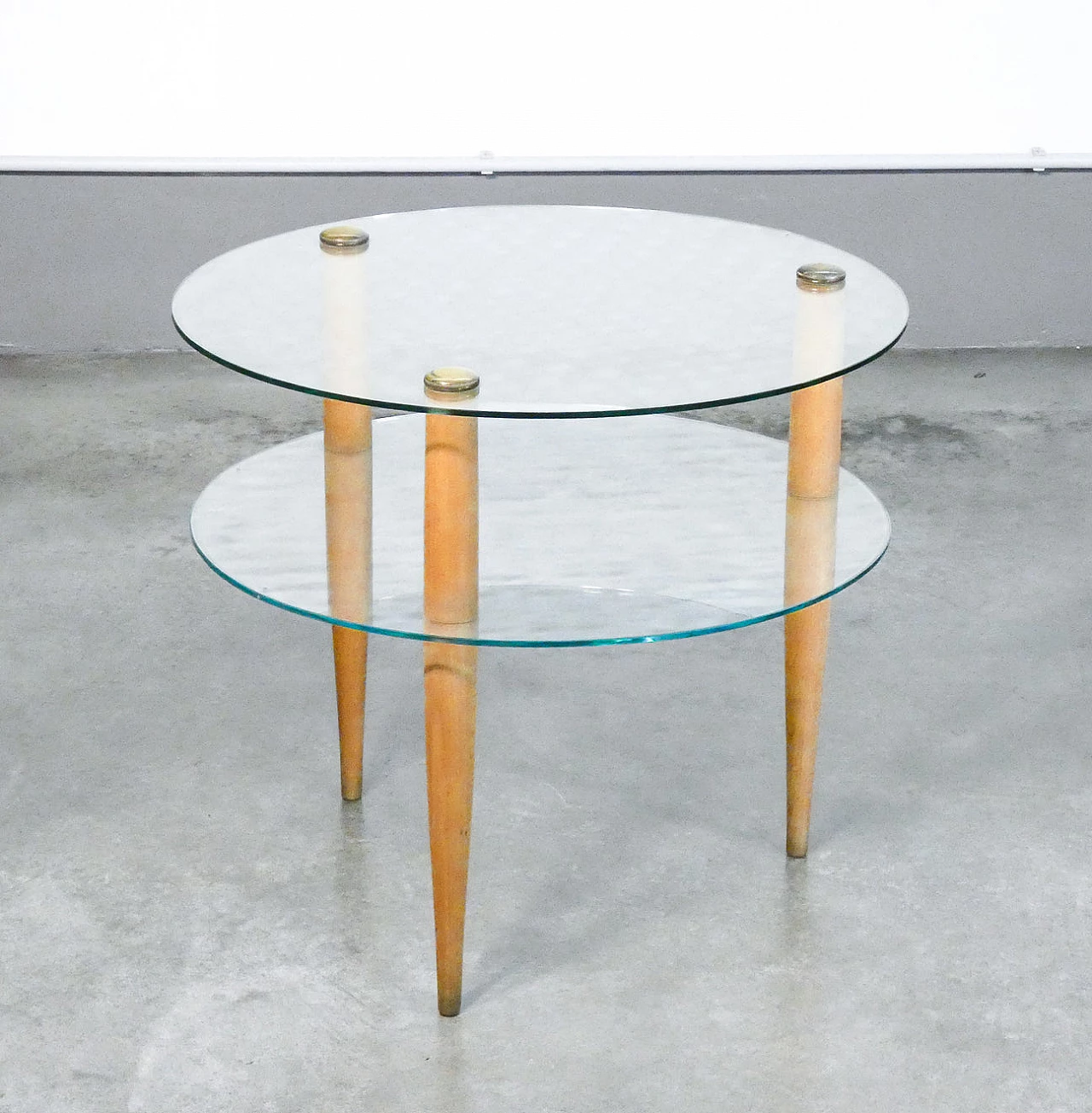 Round coffee table by Enrico Paulucci for Vitrex, 1960s 1