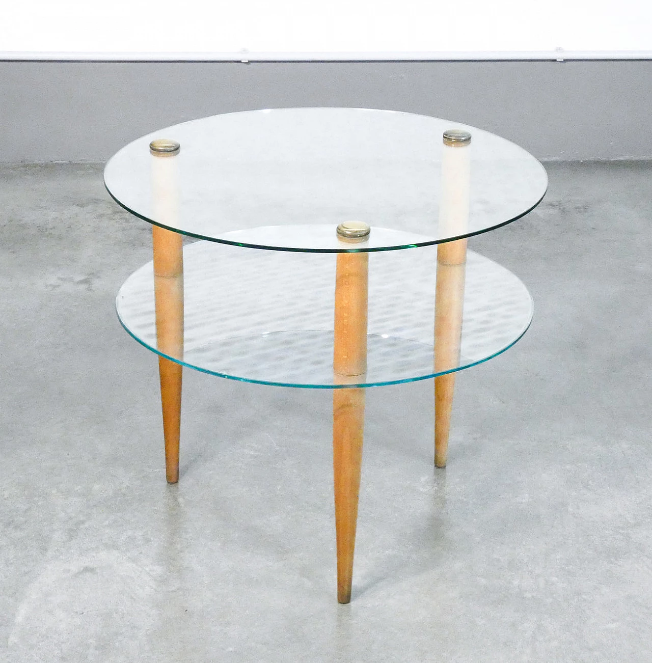 Round coffee table by Enrico Paulucci for Vitrex, 1960s 2