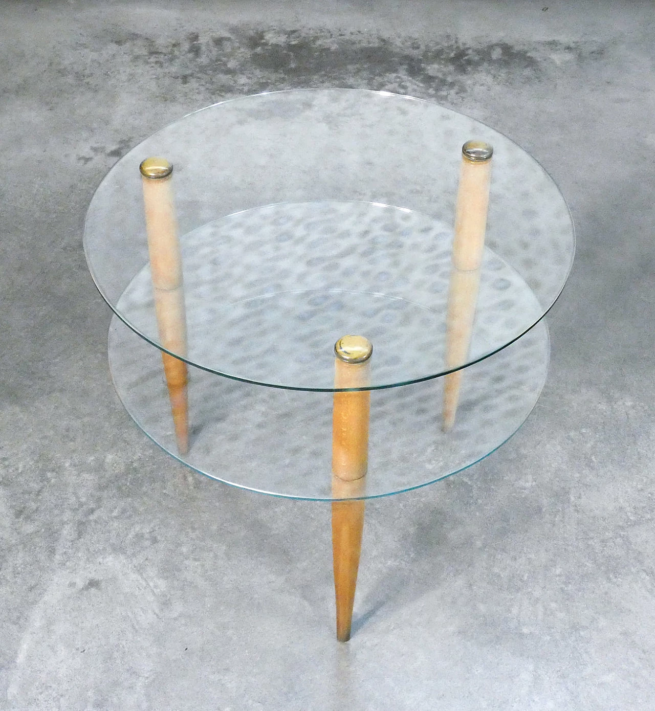 Round coffee table by Enrico Paulucci for Vitrex, 1960s 3