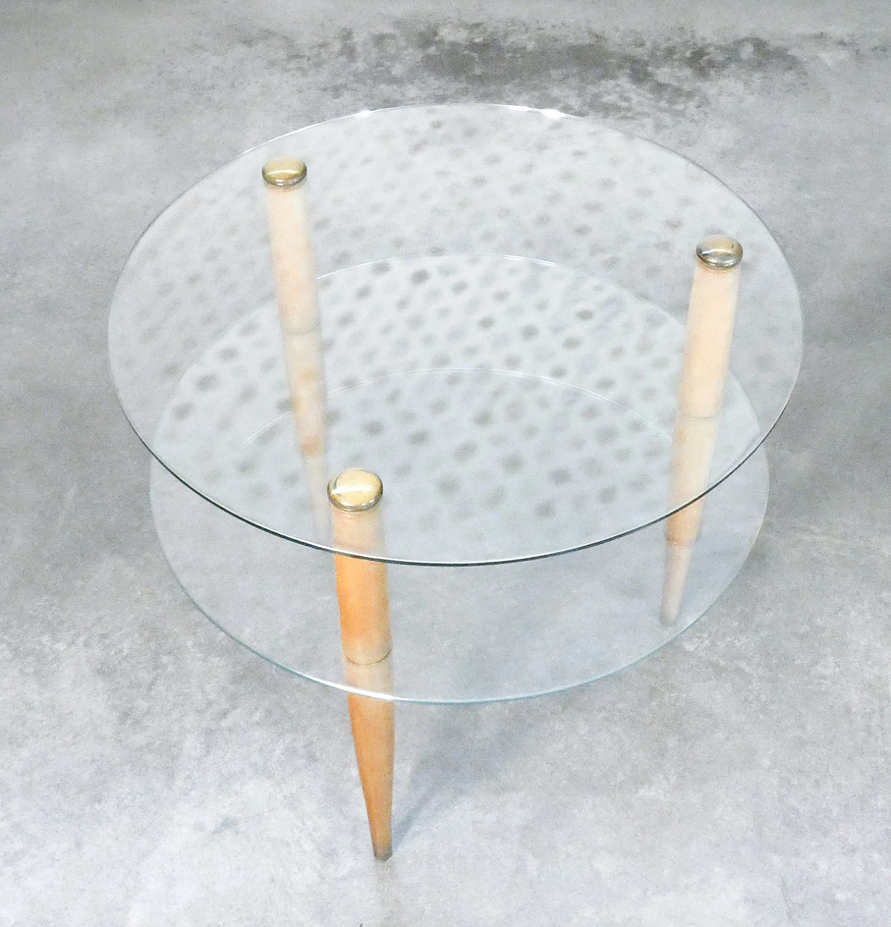 Round coffee table by Enrico Paulucci for Vitrex, 1960s 4
