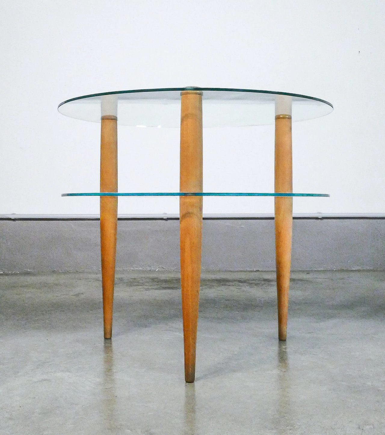 Tavolino tondo di Enrico Paulucci per Vitrex, anni '60 7