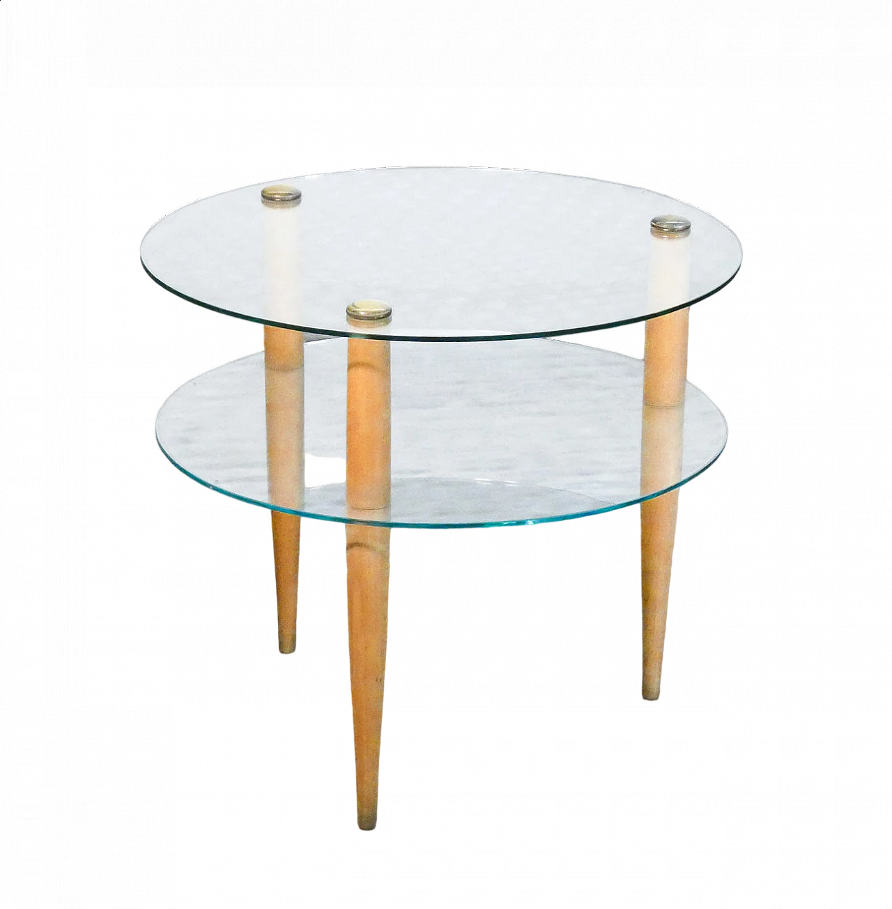 Round coffee table by Enrico Paulucci for Vitrex, 1960s 8