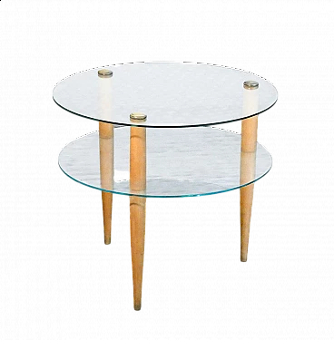 Round coffee table by Enrico Paulucci for Vitrex, 1960s