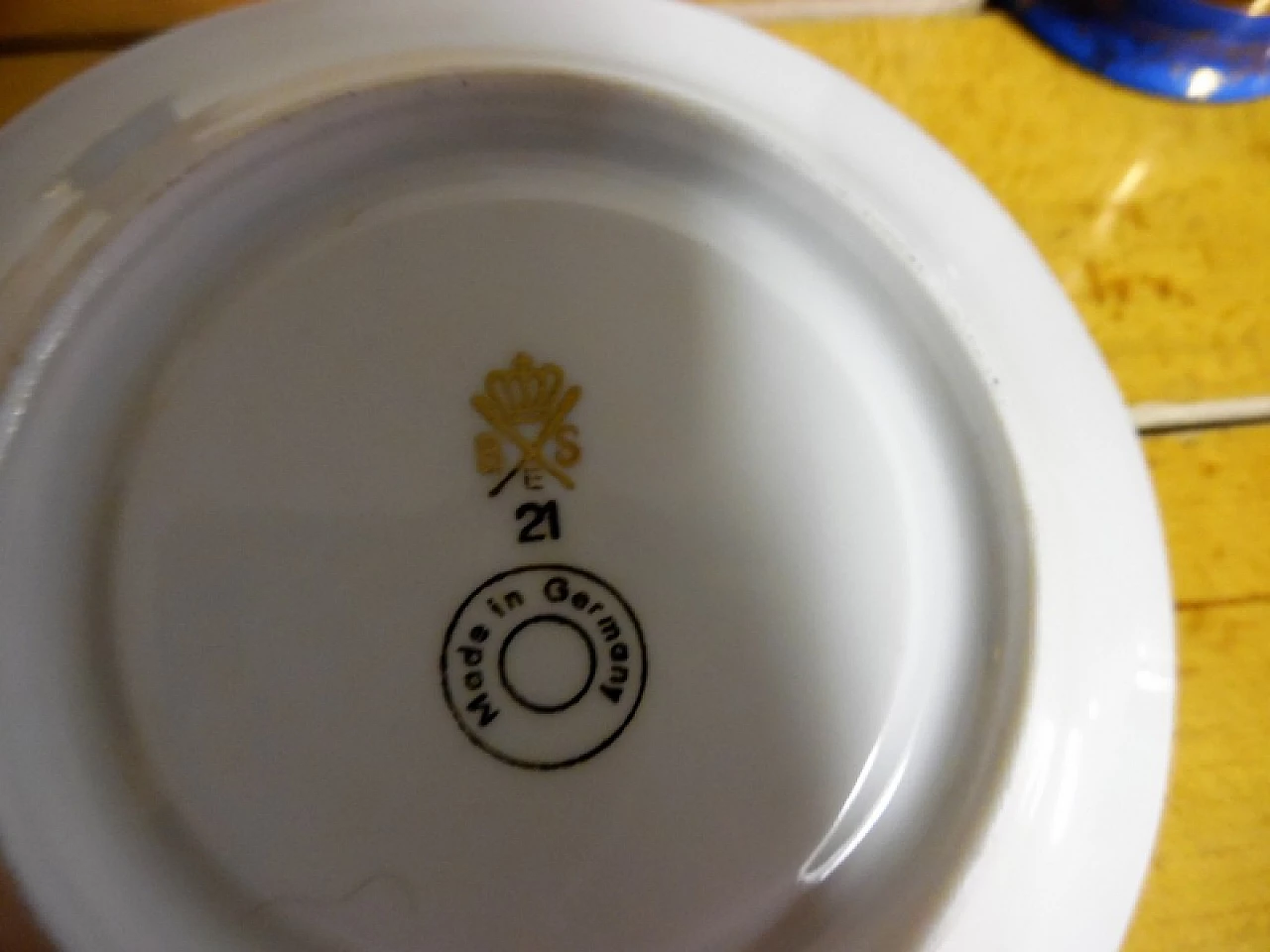 Coppia di tazze con piattino, anni '40 2