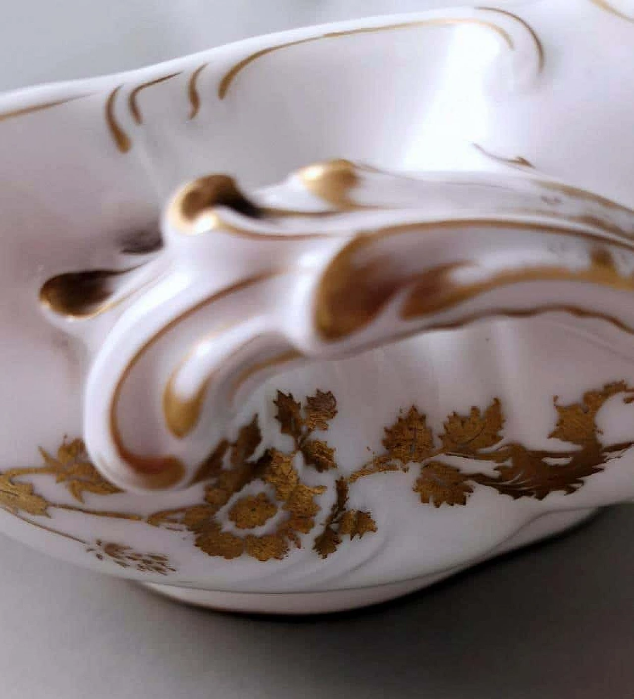 Insalatiera con vassoio in porcellana Limoges di Haviland & Co., inizio '900 14