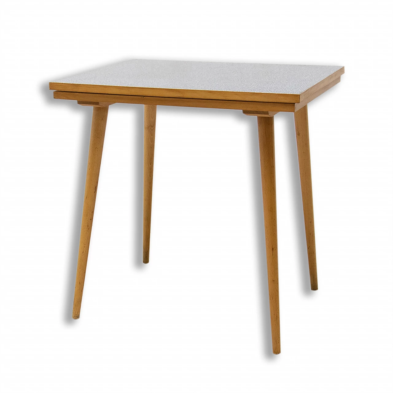 Tavolino in formica e legno di Interiér Praha, anni '60 1