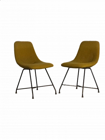 Pair of Aster chairs by Augusto Bozzi for Saporiti, 1960s