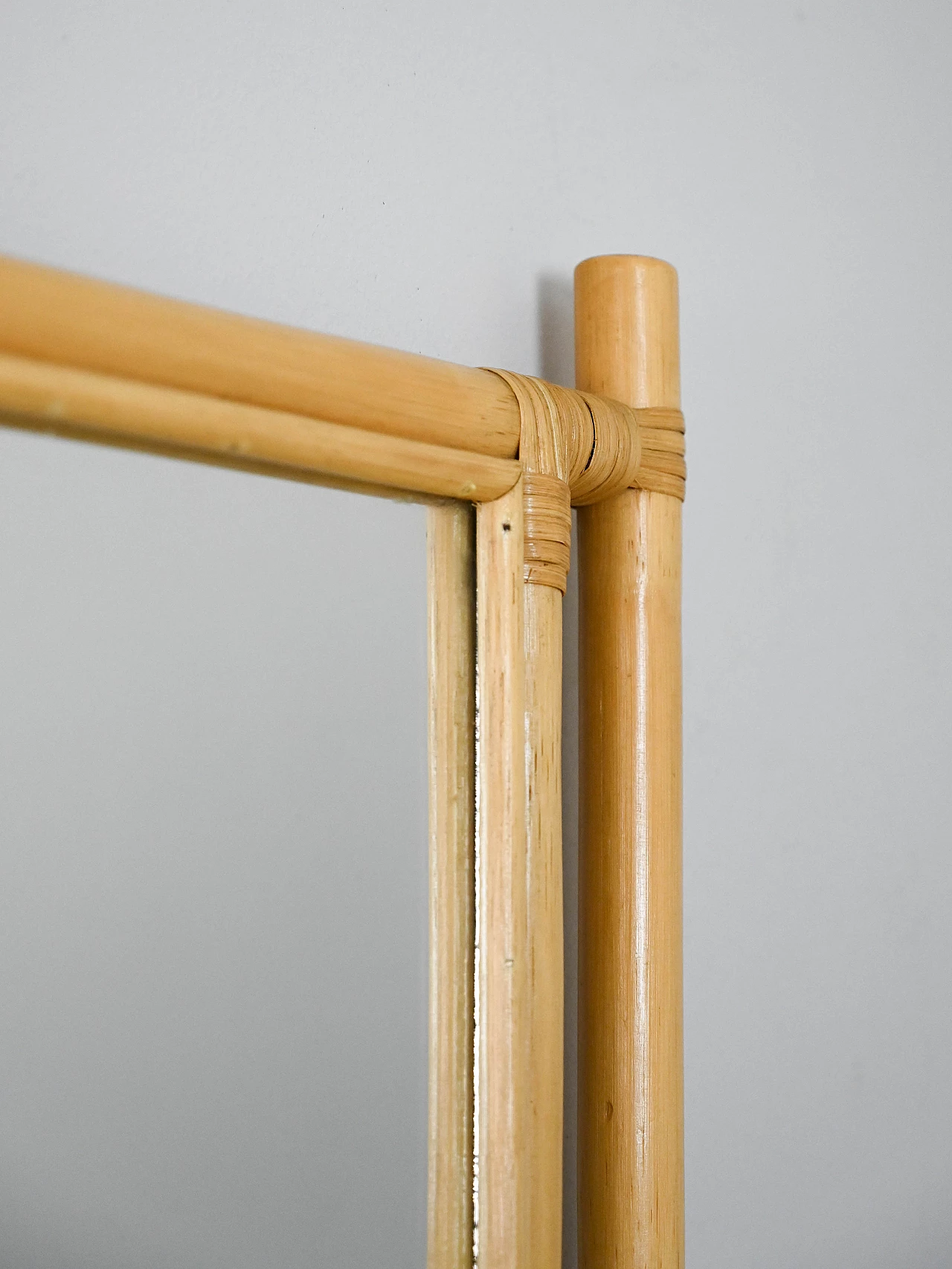 Mirror with bamboo frame, 1960s 3