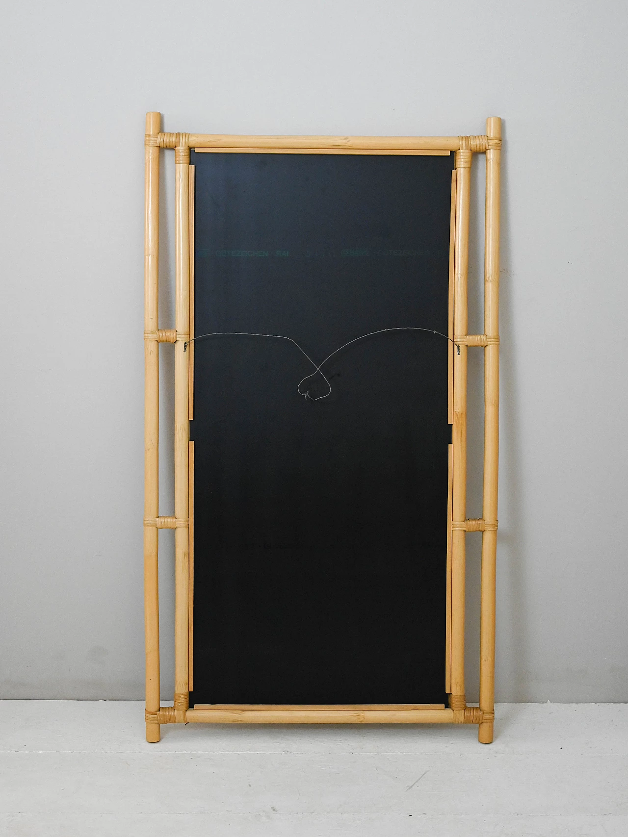 Mirror with bamboo frame, 1960s 6