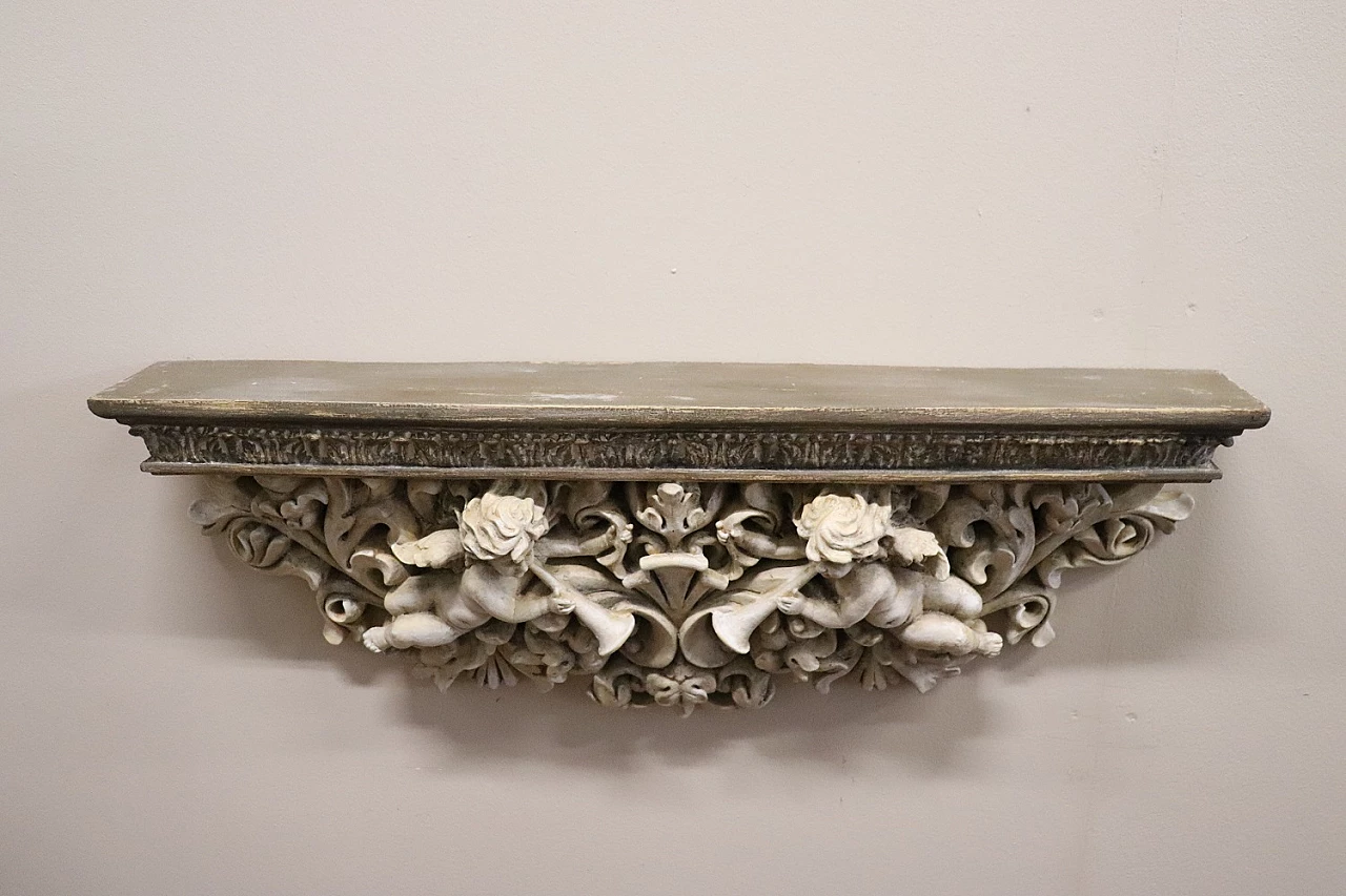 Particular shelf in Baroque style, recent manufacture 2