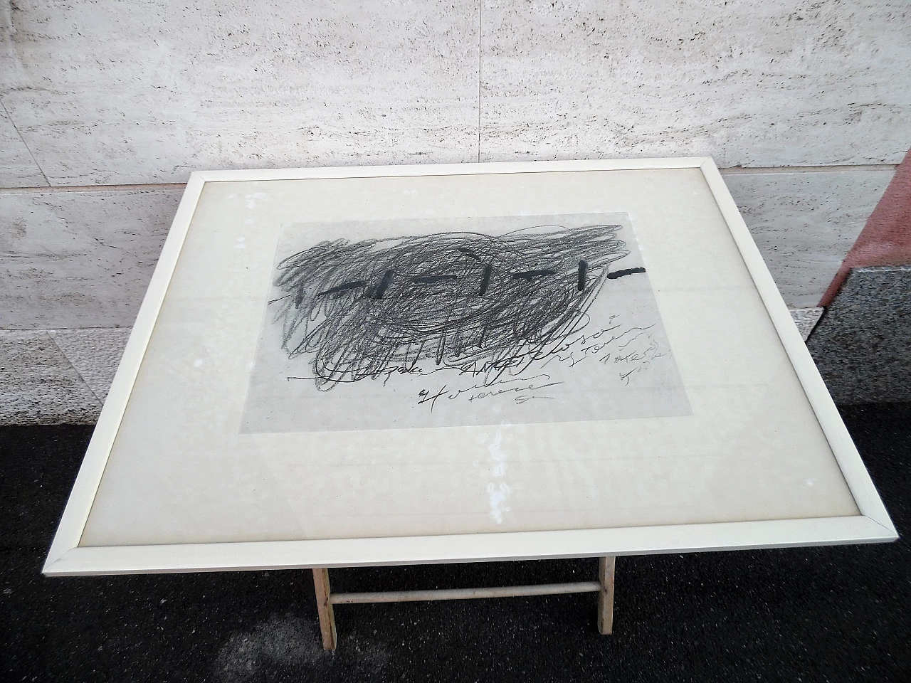 Antoni Tàpies, composizione astratta, serigrafia 1