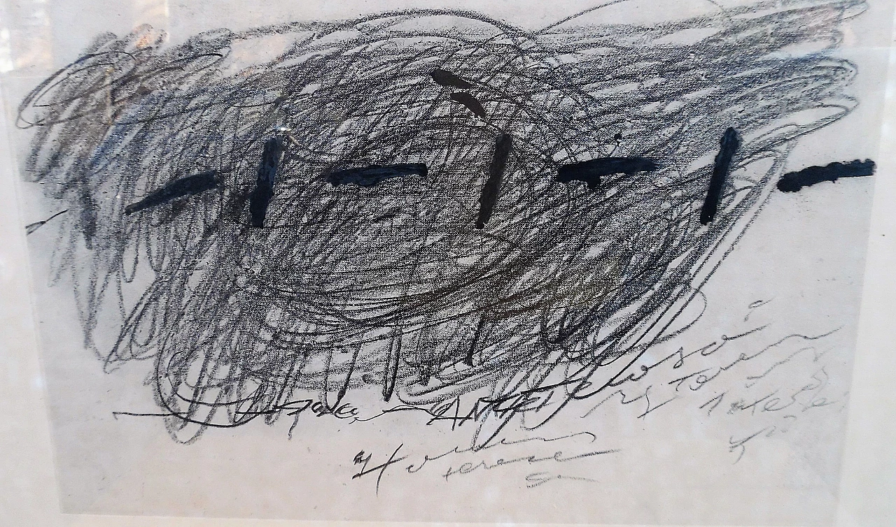 Antoni Tàpies, composizione astratta, serigrafia 3