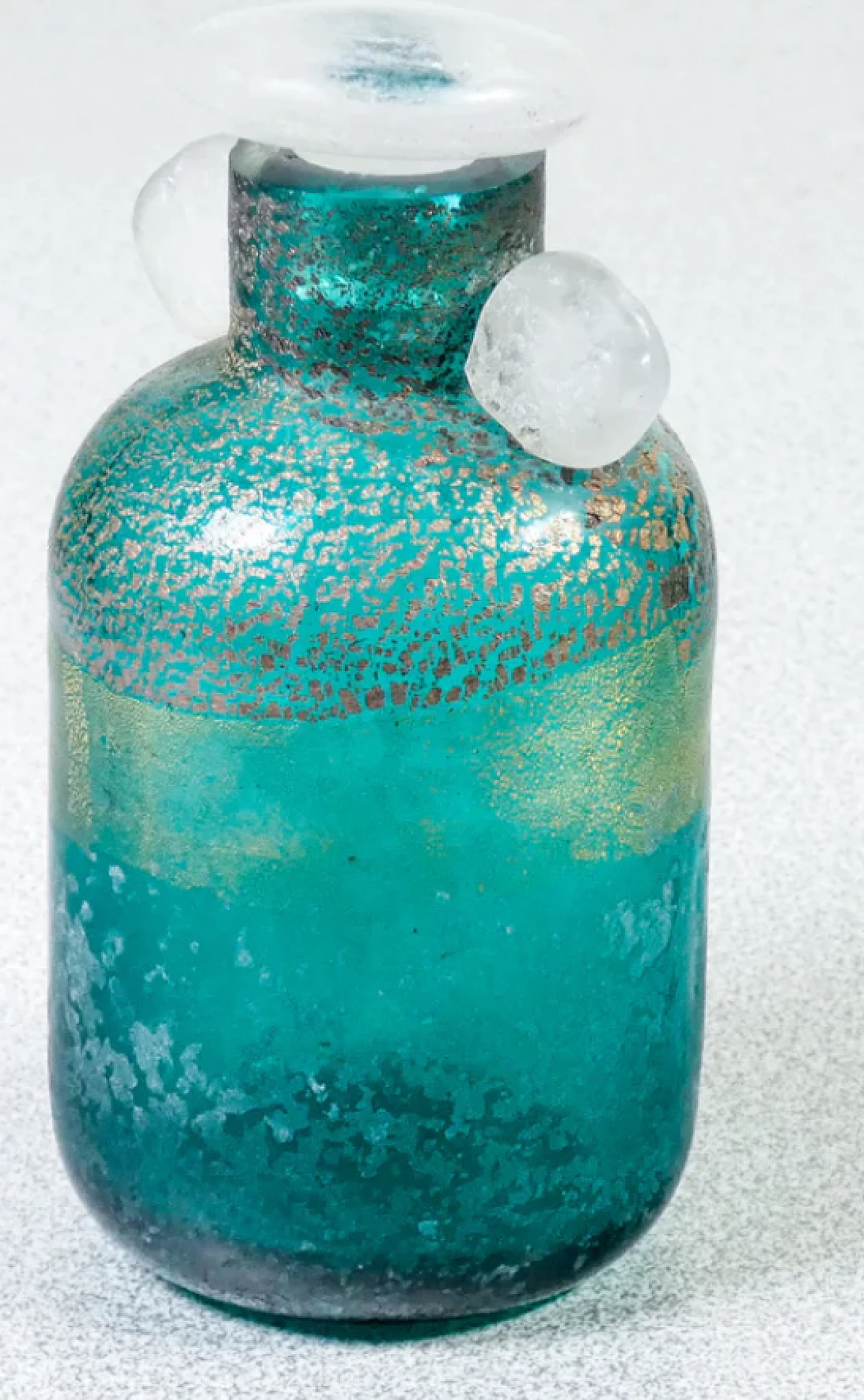 Murano blown glass vial with stopper by La Murrina, mid-20th century 2