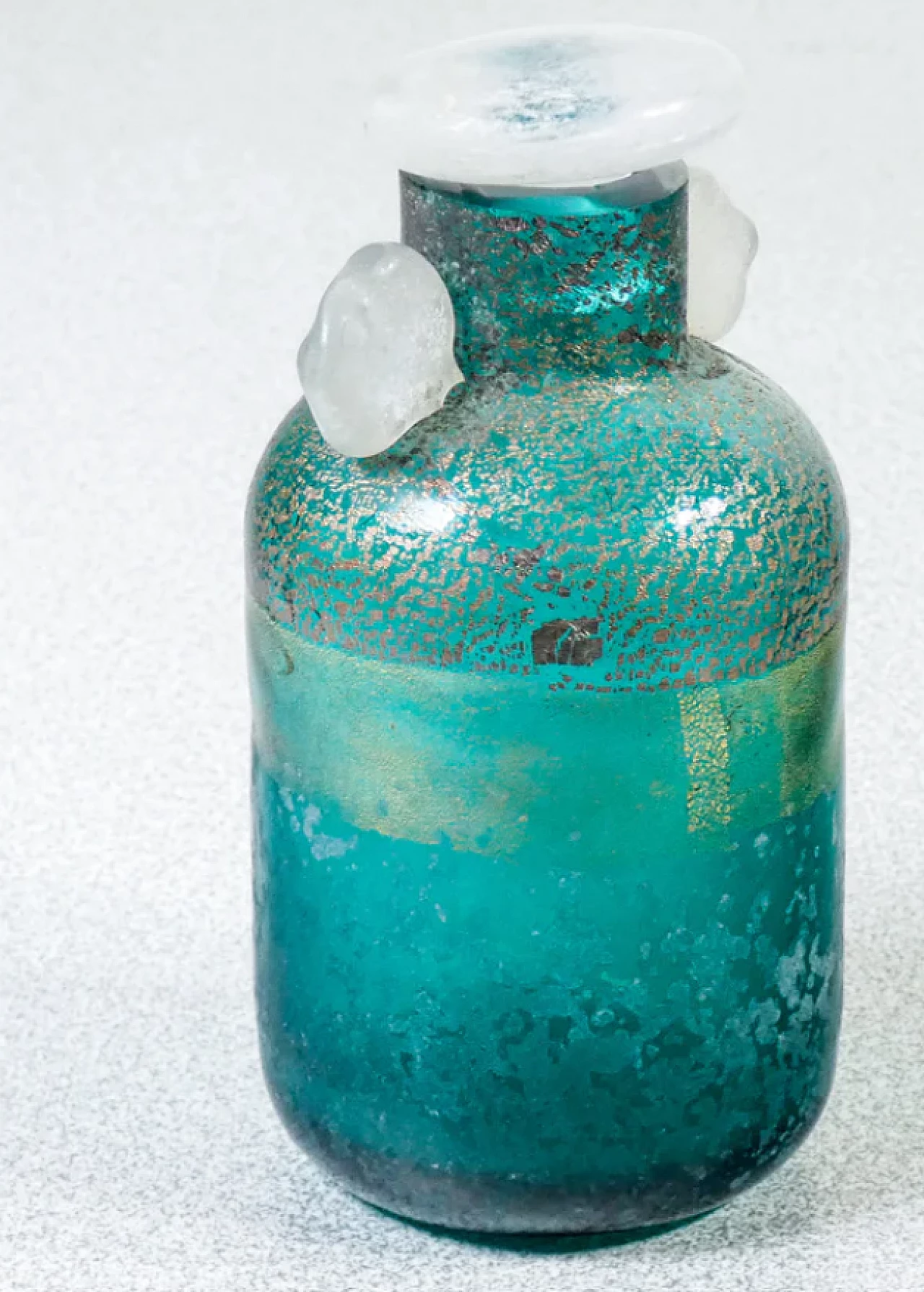 Murano blown glass vial with stopper by La Murrina, mid-20th century 3