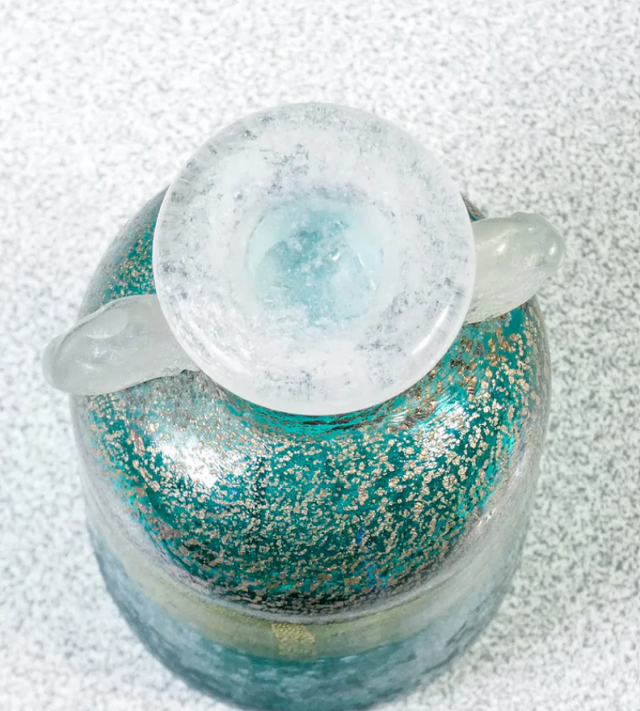 Murano blown glass vial with stopper by La Murrina, mid-20th century 4