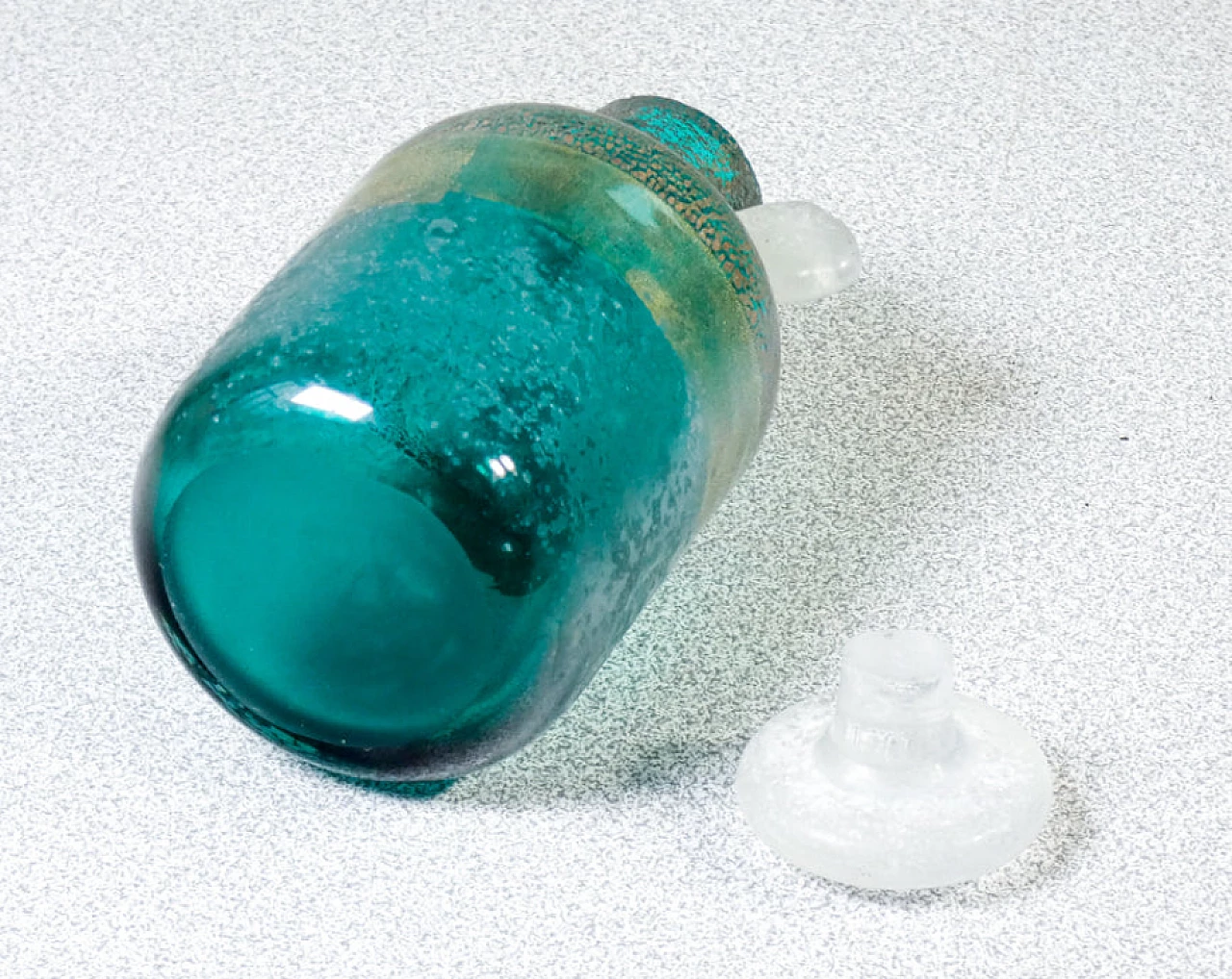 Murano blown glass vial with stopper by La Murrina, mid-20th century 6