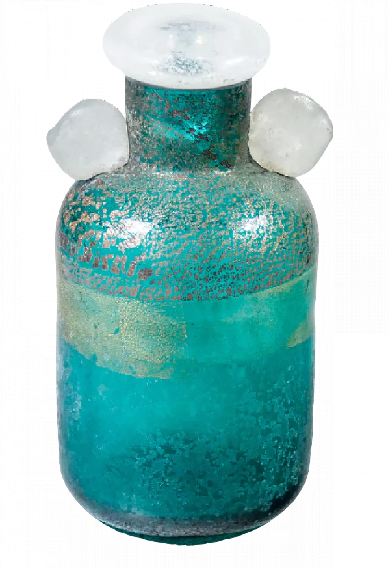 Murano blown glass vial with stopper by La Murrina, mid-20th century 8