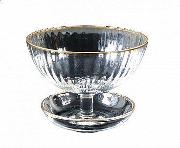 Glass cup blown Murano glass by Nason Moretti, mid-20th century