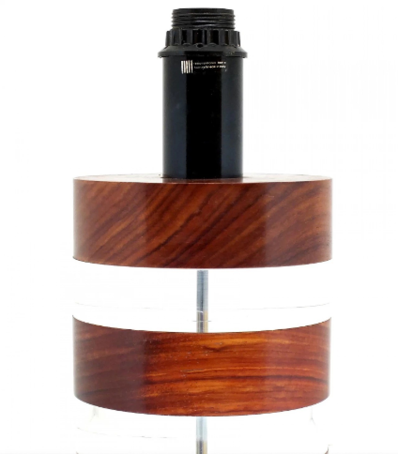 Wood and plexiglass table lamp by Felice Antonio Botta, 1980s 5