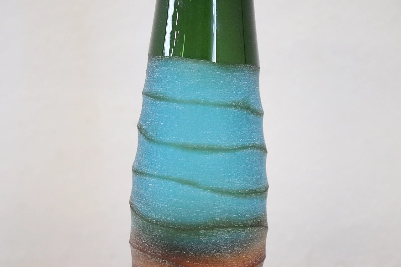 Vaso artistico in vetro multicolore di Villeroy & Boch, anni '90 3