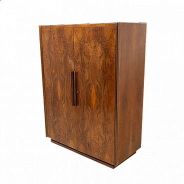 Armadio funzionalista in noce di UP Zavody, anni '50